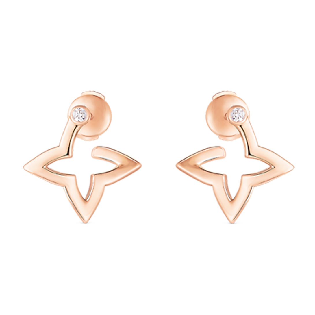 18K Louis Vuitton Blossom Mini Hoops Earrings