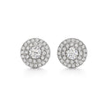 18K Tiffany Soleste Diamonds White Gold Earrings