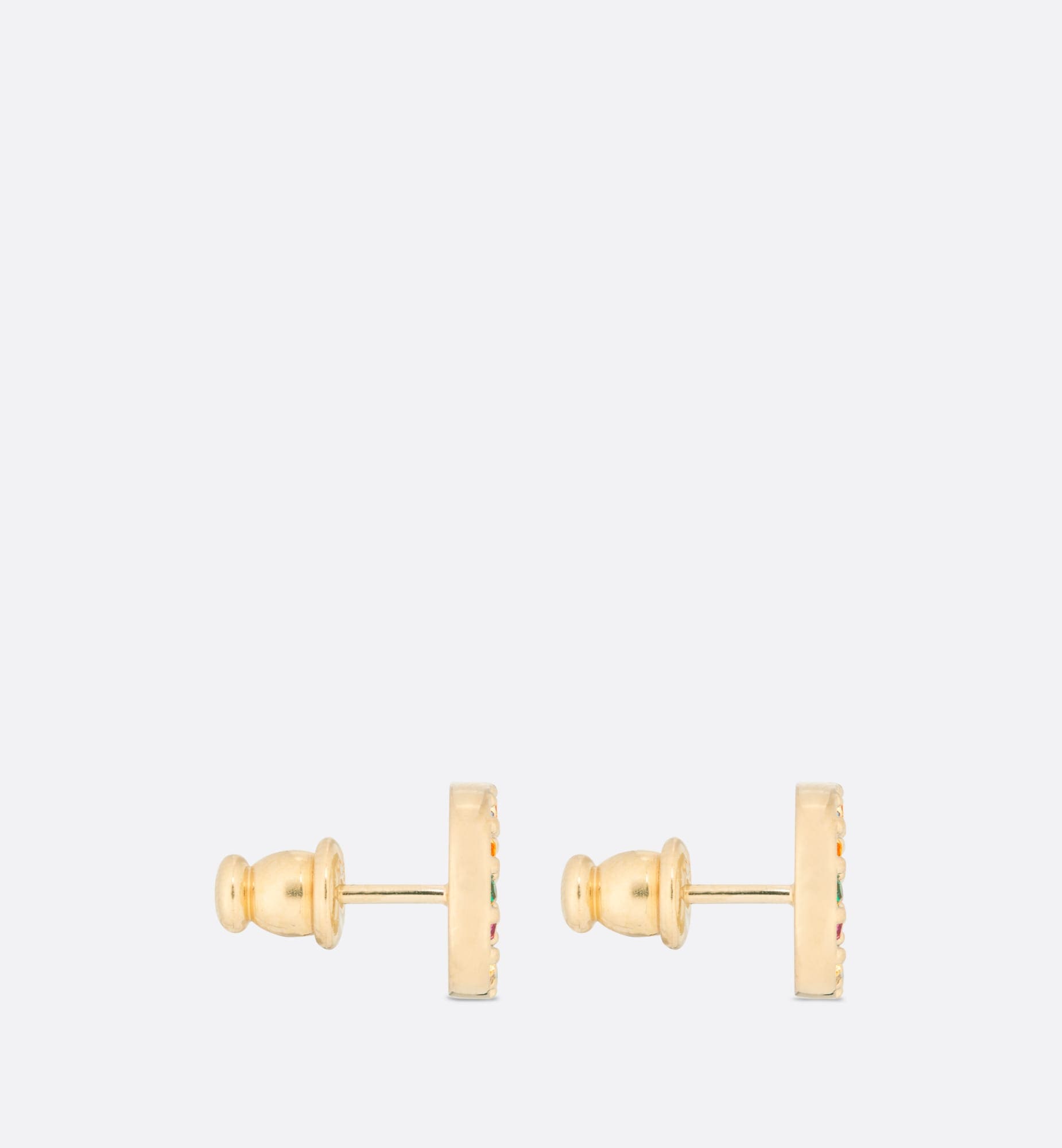 18K Petit Dior Stud Earrings