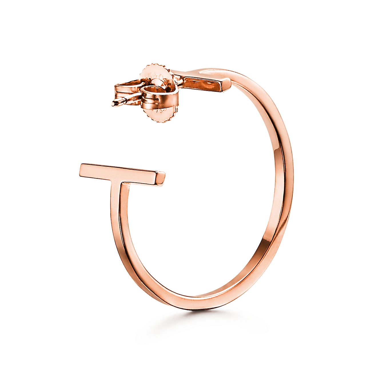 18K Tiffany Hoop Earrings