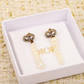 18K Dior Long Pearls Earrings