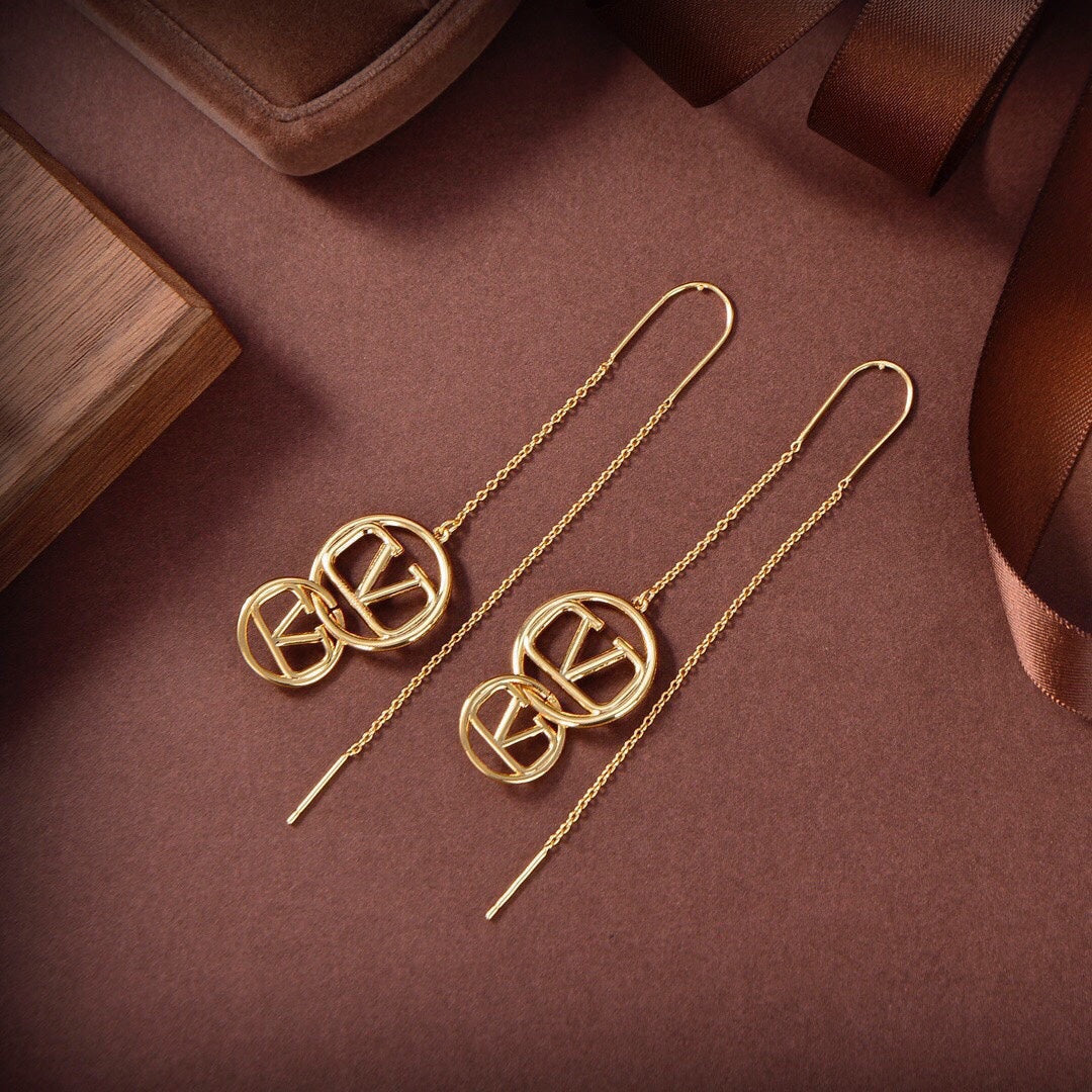 18K Valentino Long Earrings