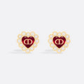 18K Petit Dior Baroque Stud Earrings