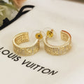 18K Louis Vuitton Circle Earrings