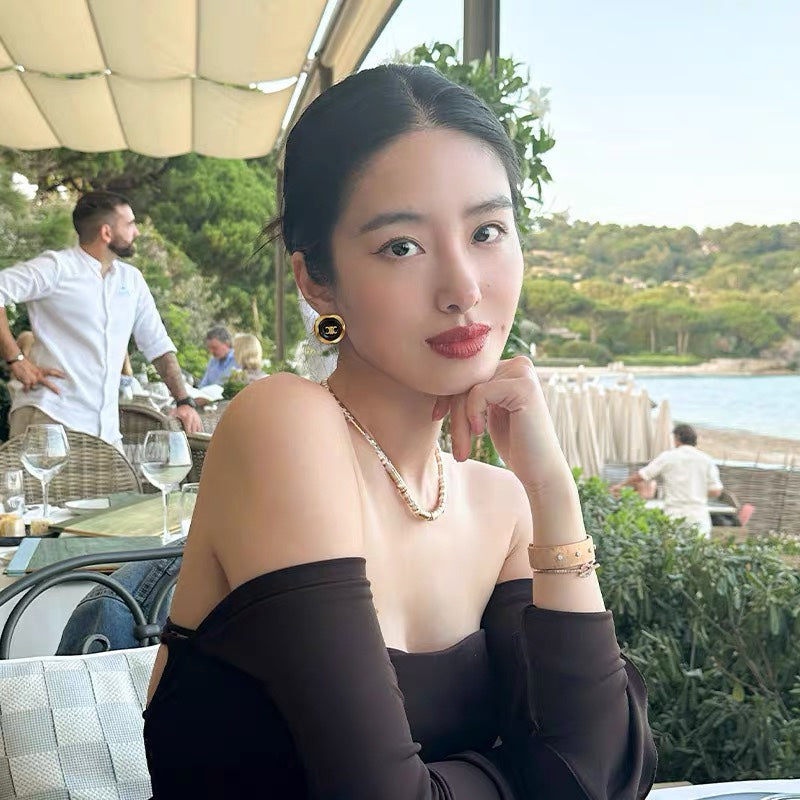 18K Celine Pearl Earrings