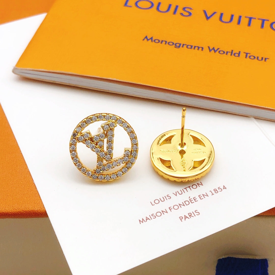 18K Louis Vuitton Blossom Diamond Earrings