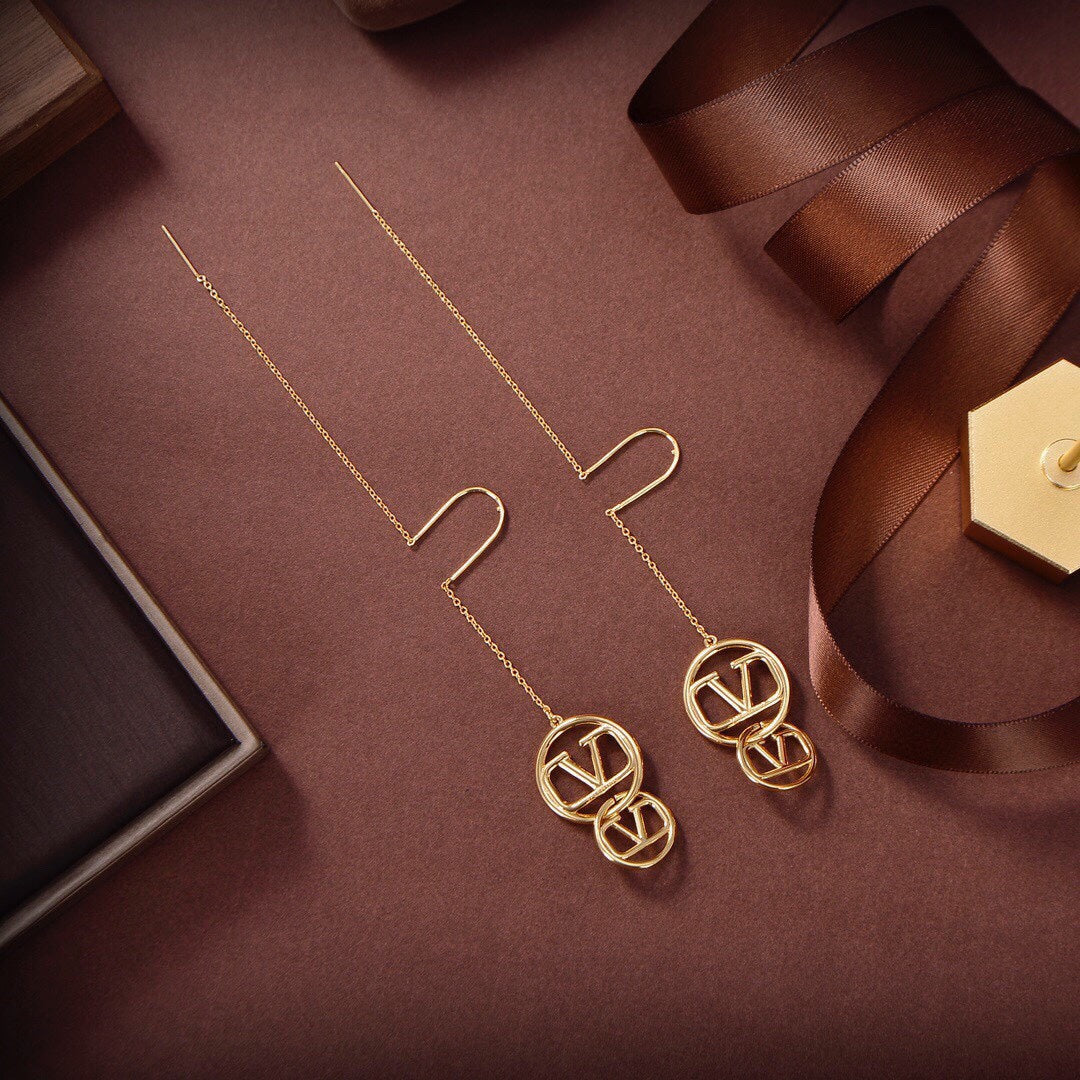 18K Valentino Long Earrings