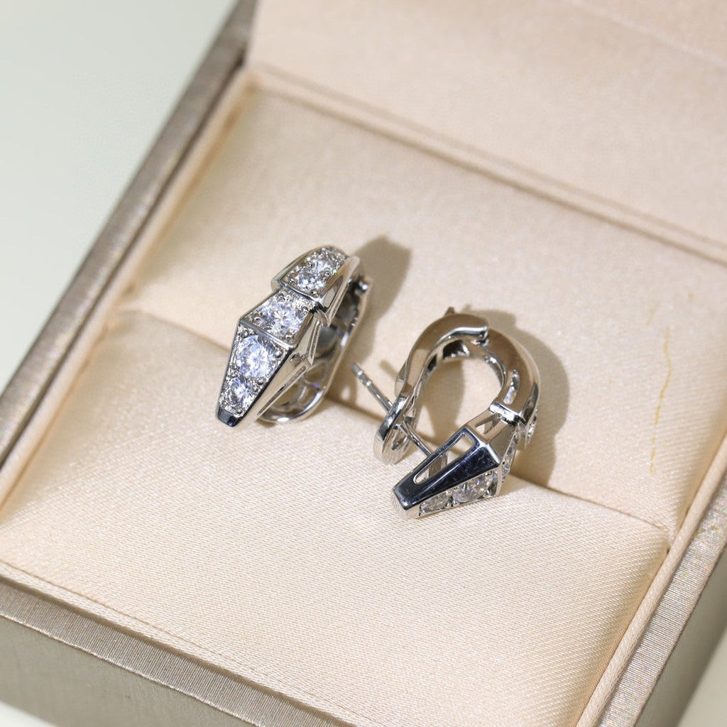 18K BVLGARI Serpenti Diamond Earrings