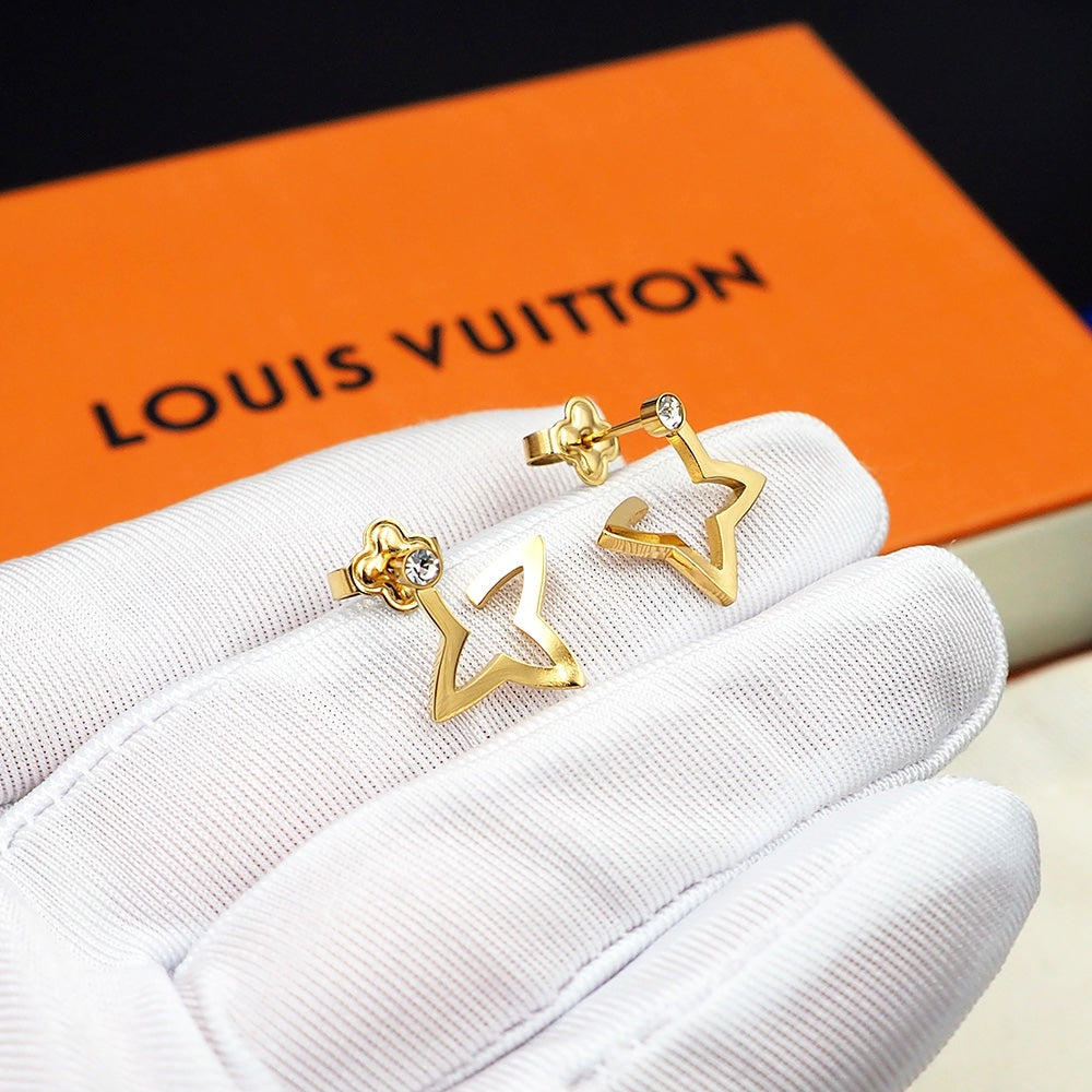 18K Louis Vuitton Blossom Mini Hoops Earrings