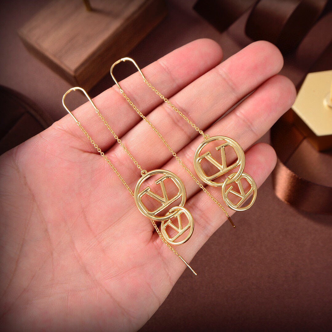 18K Valentino Long Earrings
