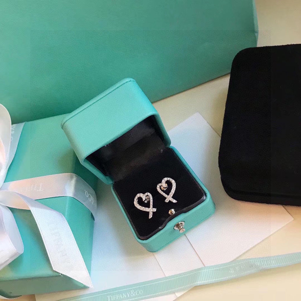 18K Tiffany Diamond Earrings