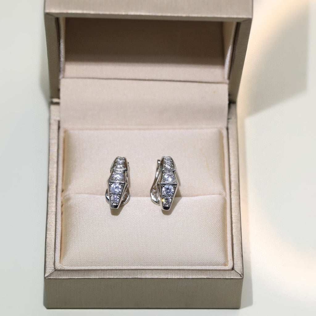 18K BVLGARI Serpenti Diamond Earrings