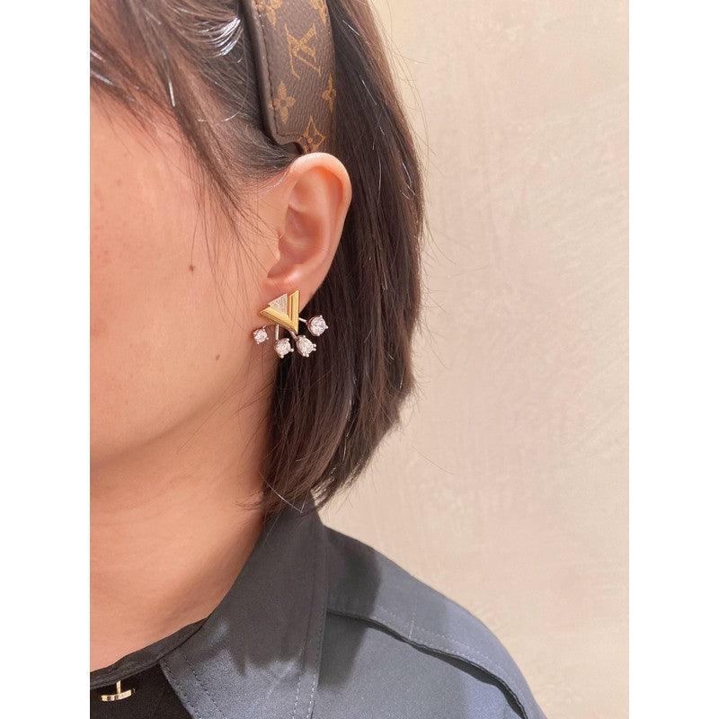 18K Louis Vuitton Diamomd Earrings